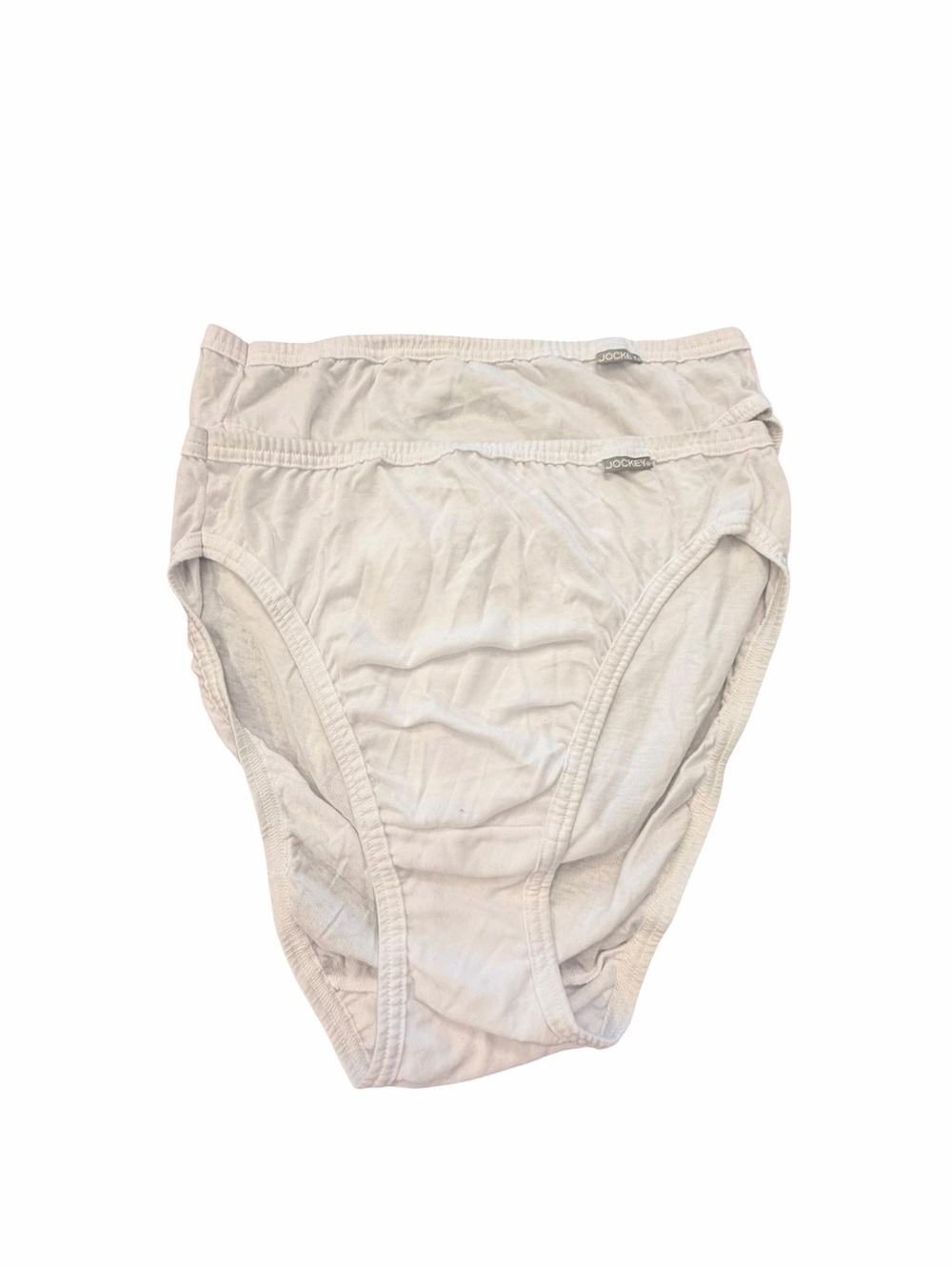 Jockey Women's 100% Cotton Elance French Cut 2 Pack White Size 7 Large New